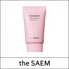 [The Saem] ★ Sale 55% ★ (tt) Eco Earth Pink Sun Cream 50g / (cu) 84 / 25/6550(16) / 13,000 won(16)
